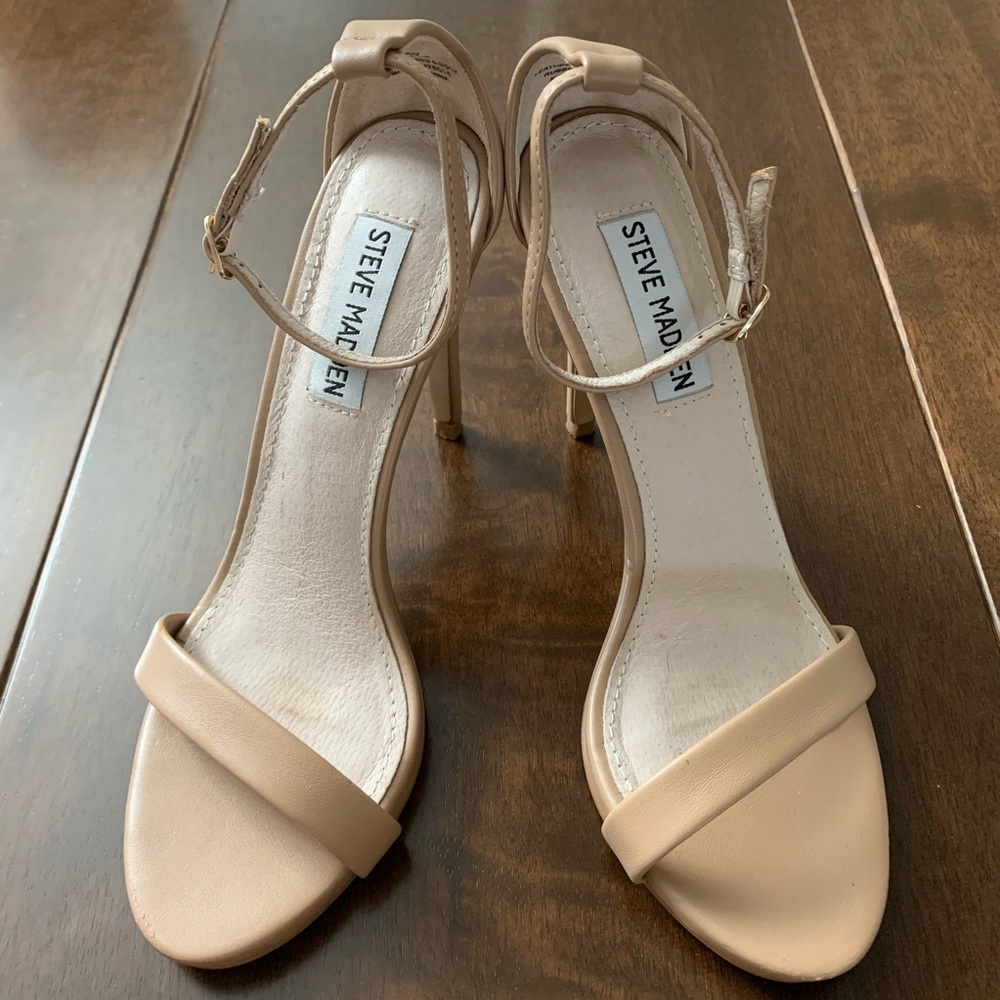 Nude scrappy heels